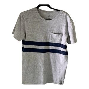 American Eagle Outfitters Men’s T Shirt Gray & Blue Size S